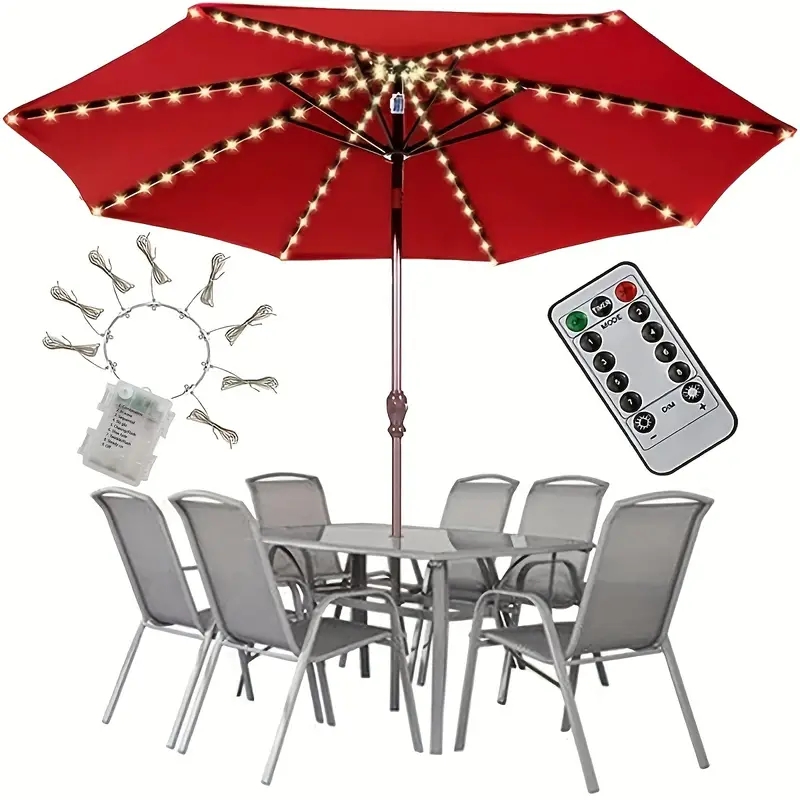 Smart Garden Umbrella - 104 luci per ombrellone a LED