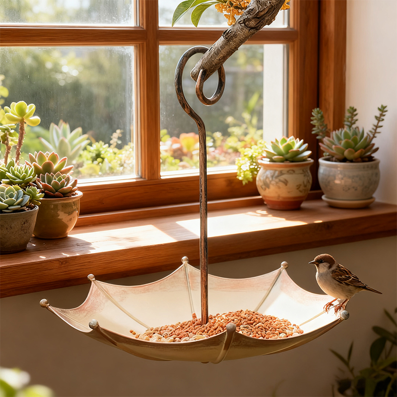 Smart Garden Umbrella - Mangiatoia per Uccelli a Forma di