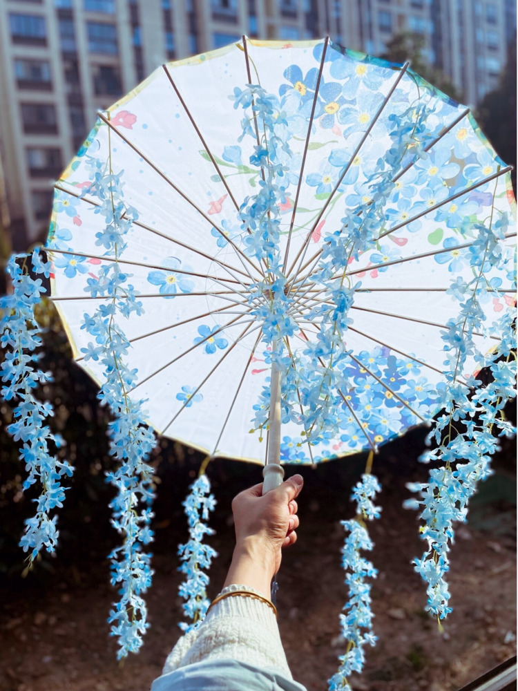 Smart Garden Umbrella - 82 CENTIMETRI 32 ''Skyblue Intrattenimento Musiche