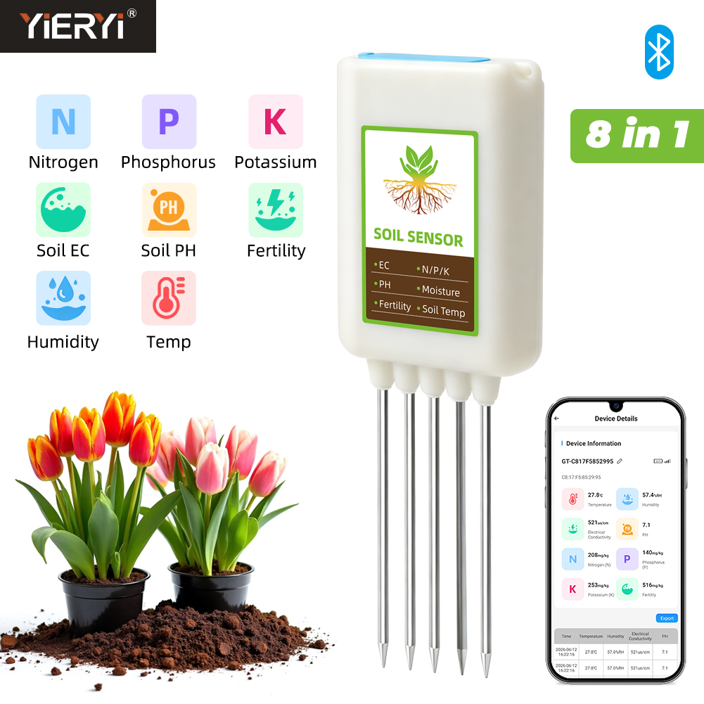 Tester del Suolo Bluetooth 8 i - Smart Garden Moisture Sensor recensione e prezzo